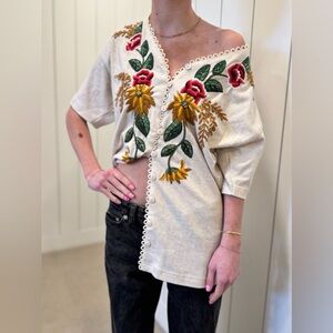 Women’s vintage embroidered shirt